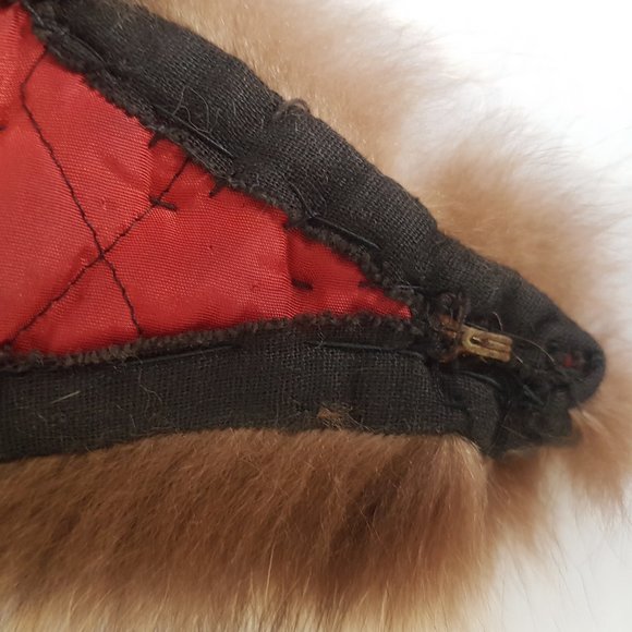 Brown Raccoon Fur Scarf, Vintage Raccoon Fur Collar - Picture 9 of 13